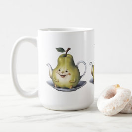 Caneca De Café Bule de pera sorridente