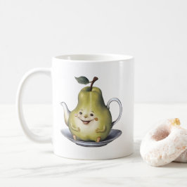 Caneca De Café Bule de pera sorridente