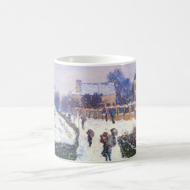 Caneca De Café Bulevar Saint Denis Argenteuil de Claude Monet (Centro)
