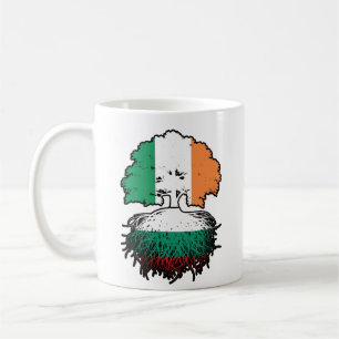 Caneca De Café Bulgária Bandeira das Raízes da Irlanda do Norte d