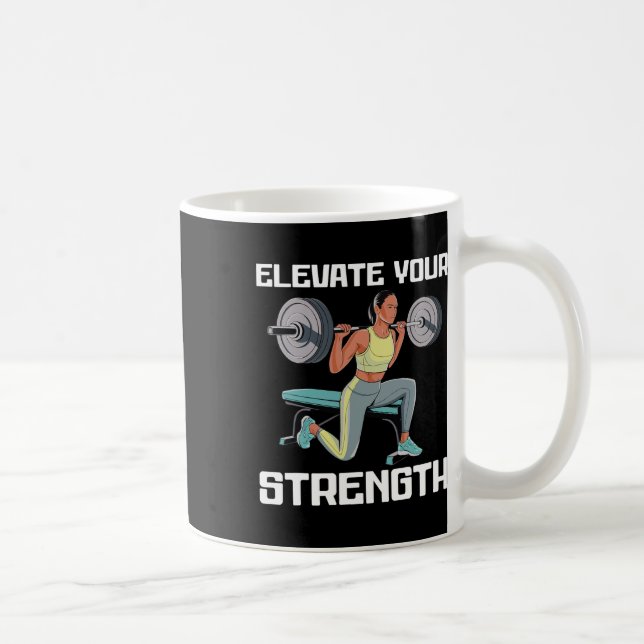 Caneca De Café Bulgarian Squat Exercise Bodybuilding Fitness Work (Direita)
