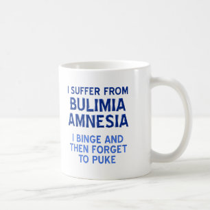 Caneca De Café Bulimia Amnesia Funny Mug