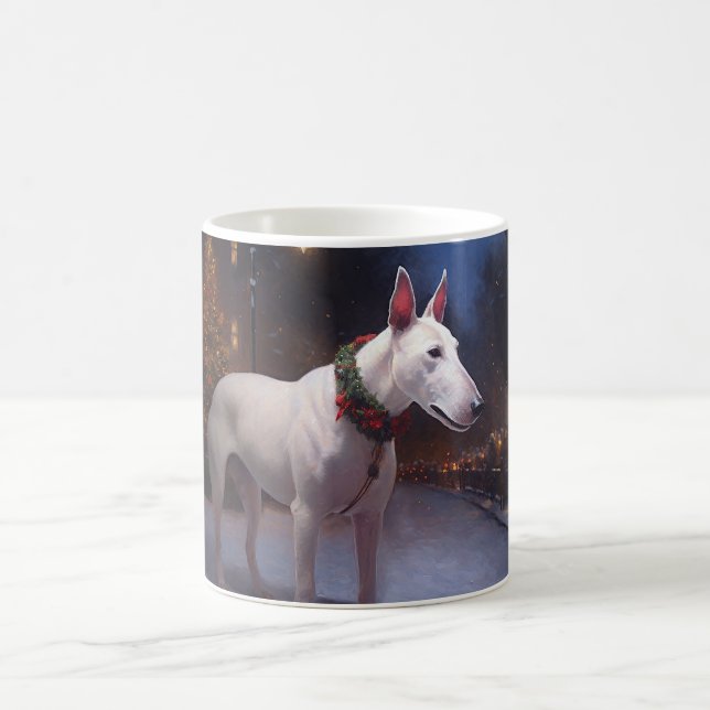 Caneca De Café Bull Terrier Christmas Fesason Season (Centro)