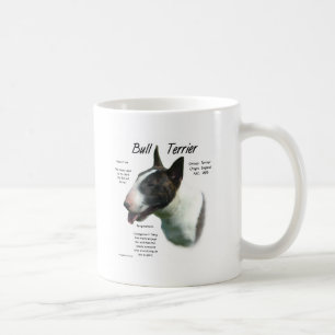 Caneca De Café Bull Terrier (colorido) Design de História