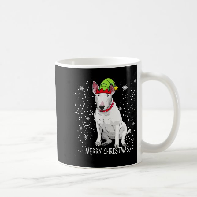 Caneca De Café Bull Terrier Dog Tree Christmas Sweater Xmas Dogs  (Direita)