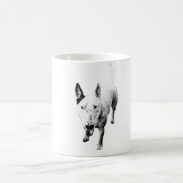Caneca De Café Bull Terrier Mug – Soulful Grit, Front and Center