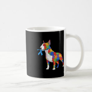 Caneca De Café Bull Terrier Quebra-cabeça Autismo Sensibilização