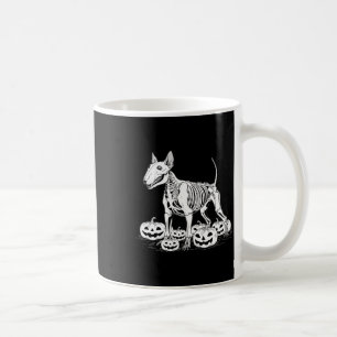 Caneca De Café Bull Terrier Skeleton Birthday Halloween Mens Mulh