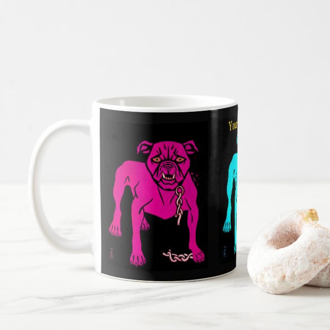 Caneca De Café Bulldog (Com Donut)