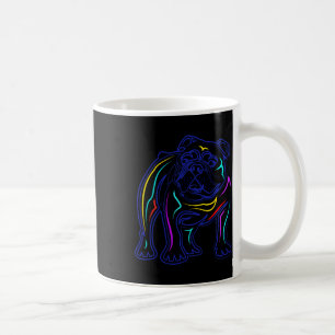 Caneca De Café Bulldog Amplia Linha Desenho Artsy Bulldog 1
