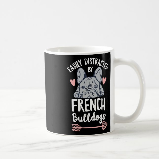 Caneca De Café Bulldog Design para um proprietário francês (Direita)