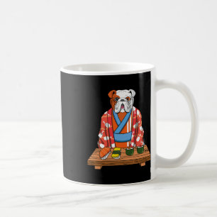 Caneca De Café Bulldog Dog Kimono Kawaii Japonês Foodie Sushi