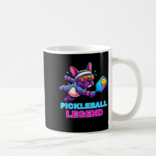 Caneca De Café Bulldog francês engraçado jogando em quadra de pic
