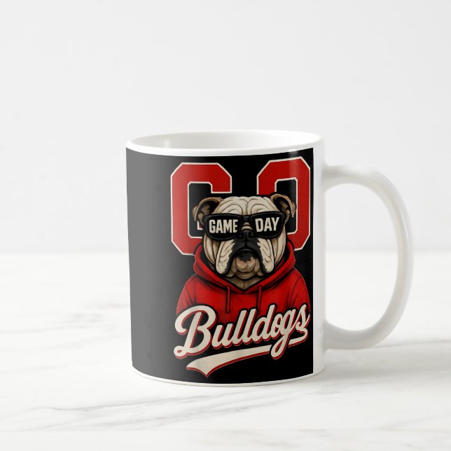 Caneca De Café Bulldog Graphic Dawgs Men Women Kid Boy Girl  (Direita)