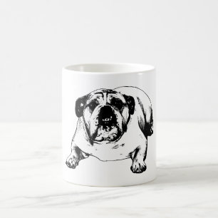 Caneca De Café Bulldog indiferente à neve