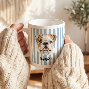 Caneca De Café Bulldog Inglês Personalizado Bulldog Personaliza
