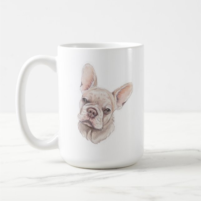 Caneca De Café Bulldog Mug Francês | 15 oz (Esquerda)