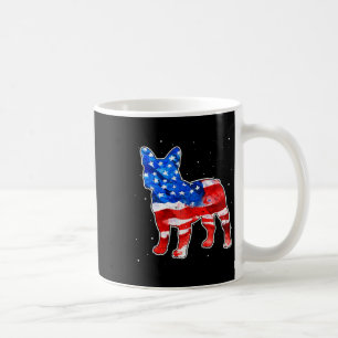 Caneca De Café Bulldog Tie Dye American Flag Patriótico 4º De Jul