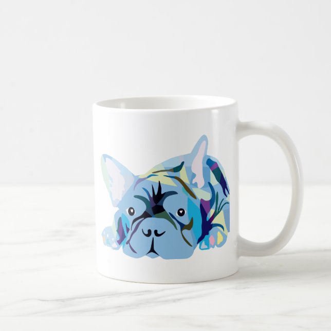 Caneca De Café Bulldogs Franceses (Direita)