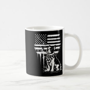 Caneca De Café Bulldogue francês bandeira americana 4 de julho am