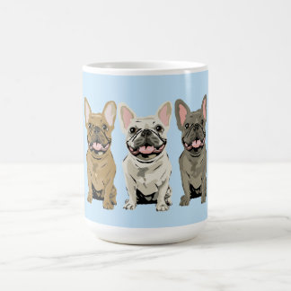 Caneca De Café Bulldogue Francês Creme,