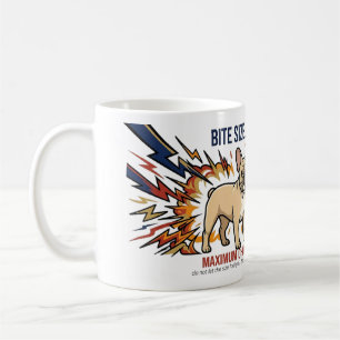 Caneca De Café Bulldogue Francês Engraçado Mordida Tamanho Máximo