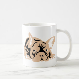Caneca De Café Bulldogue francês rosa