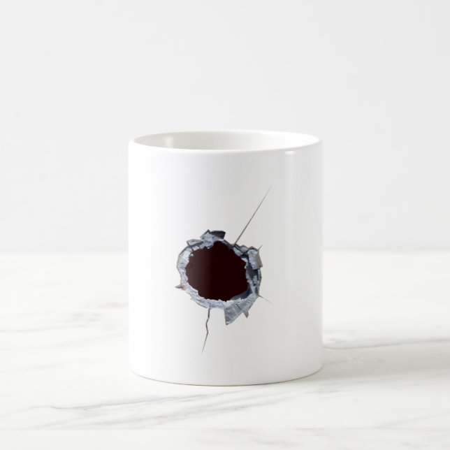 Caneca De Café Bullet Shot Hole (Centro)