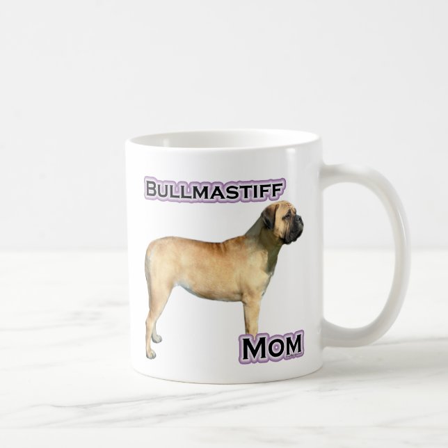 Caneca De Café Bullmastiff Mãe 4 (Direita)