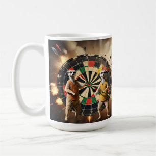 Caneca De Café Bullseye Burrow: Meerkat Dart League,