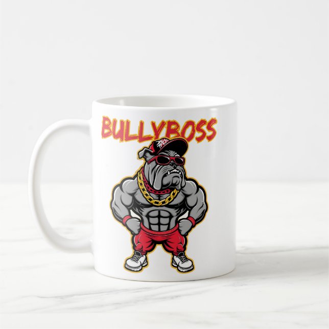 Caneca De Café BullyBoss Bulldog Mascot (Esquerda)
