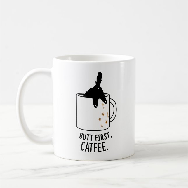 Caneca De Café Bumbum Primeiro, Gato de Gato (Esquerda)
