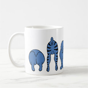 Caneca De Café Bumbuns de Cachorro Azul