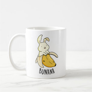 Caneca De Café Bunana Cute Bunny Em Um Canhão De Banana