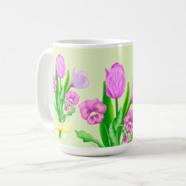 Caneca De Café Bunch of Spring Flowers