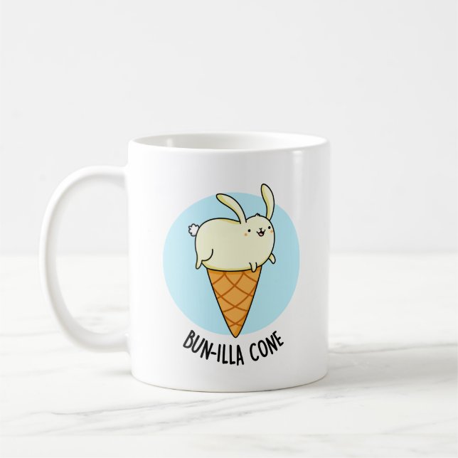 Caneca De Café Bunnilla Cone Funny Bunny Vanilla Sorvete (Esquerda)