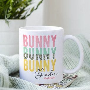 Caneca De Café Bunny Babe Cute Modern Páscoa Personalizada