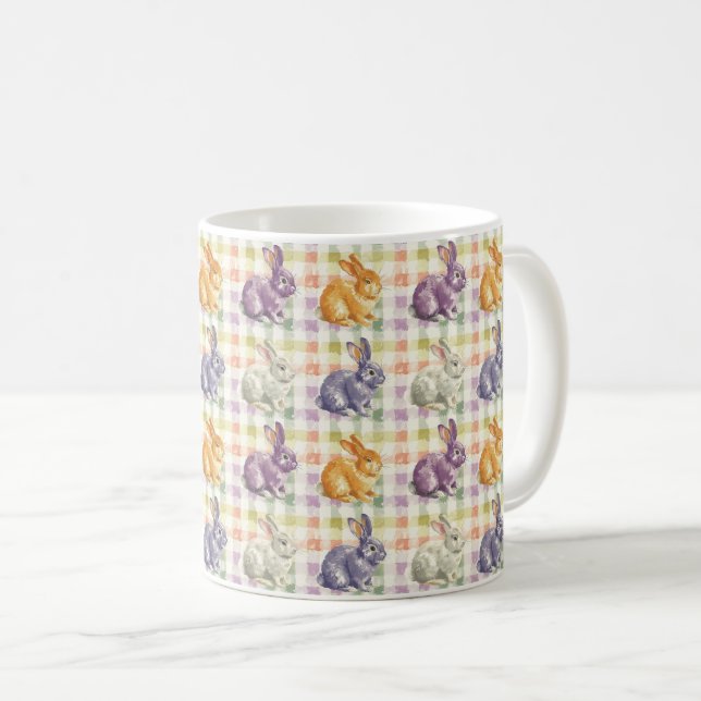 Caneca De Café Bunny Bliss Delights: Pastel Sonha (Frente Esquerda)