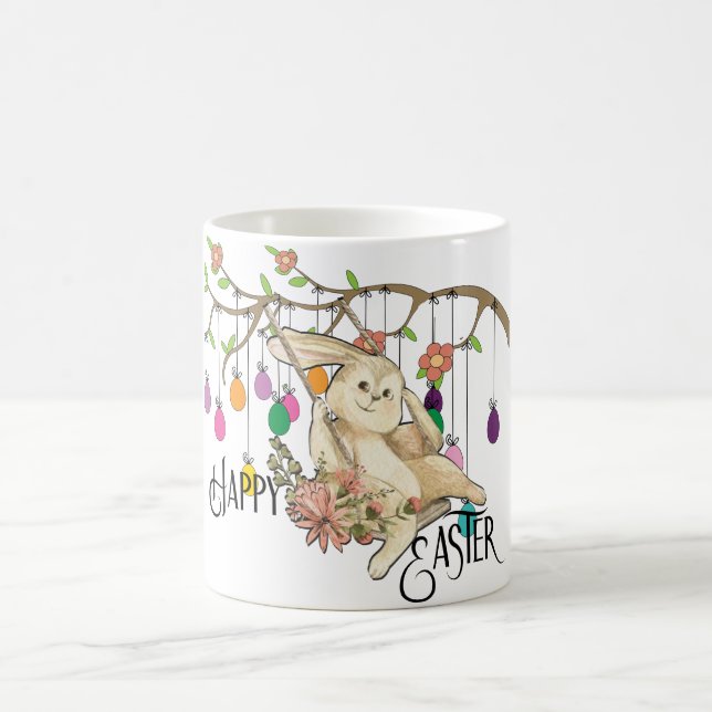 Caneca De Café Bunny comemora o dia da Páscoa (Centro)