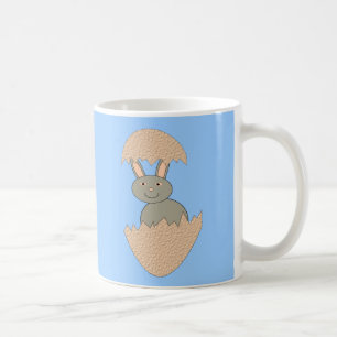 Caneca De Café Bunny Hatching from Egg Weird Mug