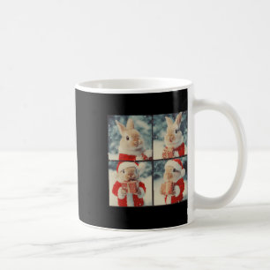 Caneca De Café Bunny Rabbit Papais noeis Animal Fotografia Natal 
