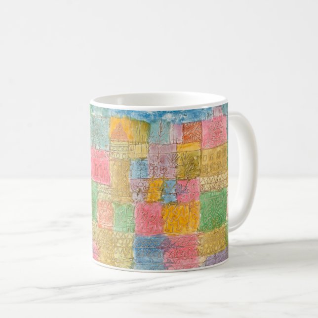 Caneca De Café Bunte Landschaft - Paul Klee (Frente Esquerda)