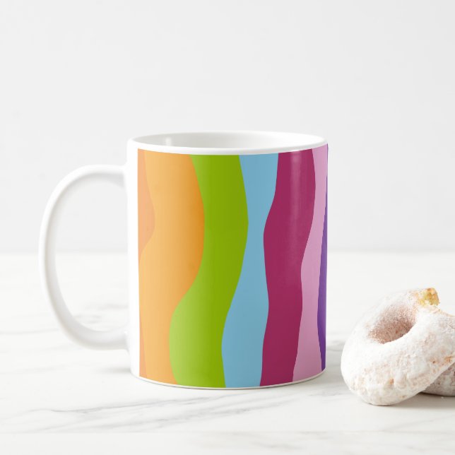 Caneca De Café Bunte Wellen (Com Donut)