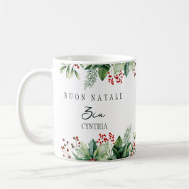 Caneca De Café Buon Natale Custom tia Zia