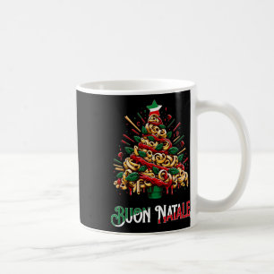 Caneca De Café Buon natale italian macarrão natale no Natal