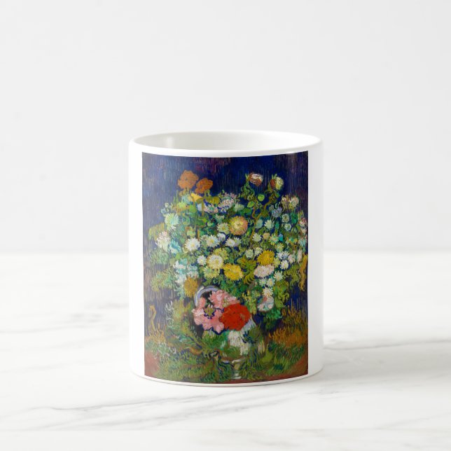 Caneca De Café Buquê de Flores num Vaso, Van Gogh (Centro)