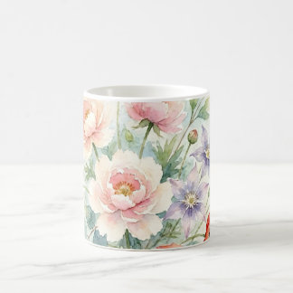 Caneca De Café Buquê de Flores Silvestres de Jardim de Campo em A