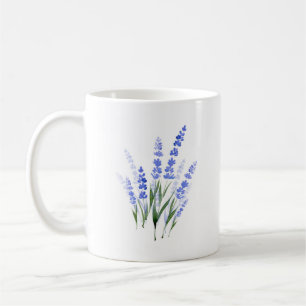 Caneca De Café Buquê de Lavanda de água