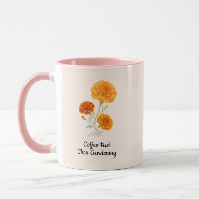 Caneca de Café Buquê de Marigold (Esquerda)
