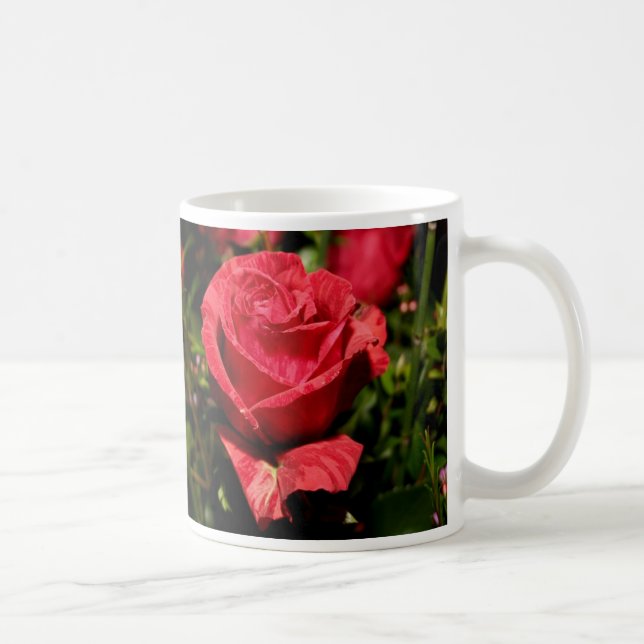 Caneca De Café buquê rosa vermelha (Direita)